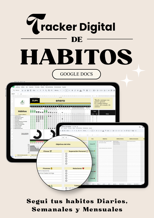 Tracker de Hábitos Saludables: "Lo que hacés cada día define tu destino"